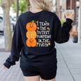 Halloween Teacher Shirt I Teach The Cutest Pumpkins In Patch Men Women Kids Women's Sweatshirt Back Print Black Halloween Teacher Shirt I Teach The Cutest Pumpkins In Patch Men Women Kids Women's Sweatshirt Back Print Black
