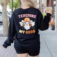 Halloween Teacher Teaching My Boos Costume Teacher Men Women Women's Sweatshirt Back Print Black Halloween Teacher Teaching My Boos Costume Teacher Men Women Women's Sweatshirt Back Print Black