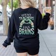 Halloween Teacher Tshirts Science Teachers Love Brains Women's Sweatshirt Back Print Black Halloween Teacher Tshirts Science Teachers Love Brains Women's Sweatshirt Back Print Black