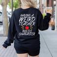 Having a Weird Teacher Builds Character School Teacher Women's Sweatshirt Back Print Black Having a Weird Teacher Builds Character School Teacher Women's Sweatshirt Back Print Black