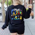 We Heart Love Our School Custodian For Teacher & Kids Women's Sweatshirt Back Print Black