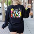 Hello Fifth Grade Team 5th Grade Back To School Teacher Kids Women's Sweatshirt Back Print Black Hello Fifth Grade Team 5th Grade Back To School Teacher Kids Women's Sweatshirt Back Print Black