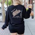 Hippotenuse Hippo Angle Function Hypotenuse Math Teacher Women's Sweatshirt Back Print Black Hippotenuse Hippo Angle Function Hypotenuse Math Teacher Women's Sweatshirt Back Print Black