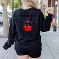 Hocus Pocus Everybody Focus Halloween Teacher For Men Women Women's Sweatshirt Back Print Black Hocus Pocus Everybody Focus Halloween Teacher For Men Women Women's Sweatshirt Back Print Black