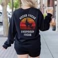 Hocus Pocus Everybody Focus Witch Halloween Teacher Women Women's Sweatshirt Back Print Black Hocus Pocus Everybody Focus Witch Halloween Teacher Women Women's Sweatshirt Back Print Black