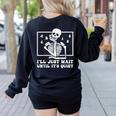 I'Ll Just Wait Until It's Quiet Teacher Men Women Women's Sweatshirt Back Print Black I'Ll Just Wait Until It's Quiet Teacher Men Women Women's Sweatshirt Back Print Black