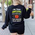 I'm That Awesome Paraeducator Teacher Women's Sweatshirt Back Print Black I'm That Awesome Paraeducator Teacher Women's Sweatshirt Back Print Black