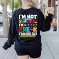 I'm Not Short I'm Pre-K Teacher Size Back To School Teacher Women's Sweatshirt Back Print Black I'm Not Short I'm Pre-K Teacher Size Back To School Teacher Women's Sweatshirt Back Print Black