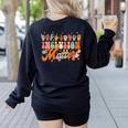Inclusion Matters Groovy American Sign Language ASL Teacher For Men Women Women's Sweatshirt Back Print Black Inclusion Matters Groovy American Sign Language ASL Teacher For Men Women Women's Sweatshirt Back Print Black