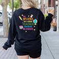 The Influence Of A Good Teacher Can Never Be Erased Quote Women's Sweatshirt Back Print Black The Influence Of A Good Teacher Can Never Be Erased Quote Women's Sweatshirt Back Print Black