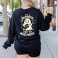 It's A Bootiful Day To Make Music Halloween Music Teacher Women's Sweatshirt Back Print Black It's A Bootiful Day To Make Music Halloween Music Teacher Women's Sweatshirt Back Print Black