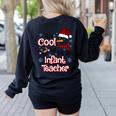 It's Cool To Be a Infant Teacher Snowman Winter Christmas Women's Sweatshirt Back Print Black It's Cool To Be a Infant Teacher Snowman Winter Christmas Women's Sweatshirt Back Print Black