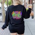 It's Fine Everything Is Fine I'm Fine Pre K Teacher Life For Men Women Girls Kids Women's Sweatshirt Back Print Black
