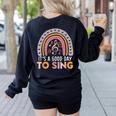 It's A Good Day To Sing Back To School Music Teacher Women's Sweatshirt Back Print Black It's A Good Day To Sing Back To School Music Teacher Women's Sweatshirt Back Print Black