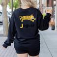 J Is For Jaguar ABC Alphabet T-Shirt For Teachers Students Women's Sweatshirt Back Print Black J Is For Jaguar ABC Alphabet T-Shirt For Teachers Students Women's Sweatshirt Back Print Black