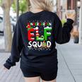 Kindergarten ELF Squad Christmas ELF Student Teacher Men Women Kids Women's Sweatshirt Back Print Black Kindergarten ELF Squad Christmas ELF Student Teacher Men Women Kids Women's Sweatshirt Back Print Black