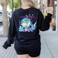 Kindergarten Teacher Dolphin Ocean Life Teaching Team Spirit Women's Sweatshirt Back Print Black Kindergarten Teacher Dolphin Ocean Life Teaching Team Spirit Women's Sweatshirt Back Print Black