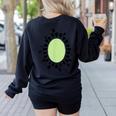 Kiwi Easy Costume Halloween Fruit Lover School Teacher Fun Women's Sweatshirt Back Print Black Kiwi Easy Costume Halloween Fruit Lover School Teacher Fun Women's Sweatshirt Back Print Black
