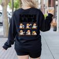 Labrador Retriever Science Labs Dog Lover Teacher Women's Sweatshirt Back Print Black