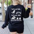 Let's Eat Kids Fun Dinosaurs Grammar Teacher Women's Sweatshirt Back Print Black Let's Eat Kids Fun Dinosaurs Grammar Teacher Women's Sweatshirt Back Print Black