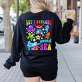 Let's Explore Under The Sea Back To School Student Teacher Women's Sweatshirt Back Print Black Let's Explore Under The Sea Back To School Student Teacher Women's Sweatshirt Back Print Black