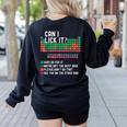 Can I Lick It Periodic Table Science Teacher Chemistry Women's Sweatshirt Back Print Black Can I Lick It Periodic Table Science Teacher Chemistry Women's Sweatshirt Back Print Black