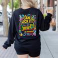 Can I Lick It Periodic Table Science Teacher Men Women Women's Sweatshirt Back Print Black Can I Lick It Periodic Table Science Teacher Men Women Women's Sweatshirt Back Print Black