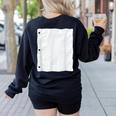 Lined Paper Notebook Halloween Costume For Students Teachers For Men Women Kids Women's Sweatshirt Back Print Black