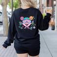 Little Miss Stem Teacher Women's Sweatshirt Back Print Black