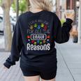 I Love My Job For All The Little Reasons Kid Daycare Teacher Women's Sweatshirt Back Print Black I Love My Job For All The Little Reasons Kid Daycare Teacher Women's Sweatshirt Back Print Black