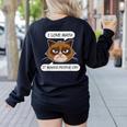 I Love Math It Makes People Cry Math Teacher Women's Sweatshirt Back Print Black