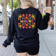 Maestra Cinco De Mayo Spanish Mexican Teacher Women's Sweatshirt Back Print Black Maestra Cinco De Mayo Spanish Mexican Teacher Women's Sweatshirt Back Print Black