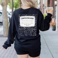Matching Group Halloween Costume For Teachers Women's Sweatshirt Back Print Black Matching Group Halloween Costume For Teachers Women's Sweatshirt Back Print Black