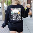 Matching Group Halloween Teacher Composition Book Notebook Women's Sweatshirt Back Print Black Matching Group Halloween Teacher Composition Book Notebook Women's Sweatshirt Back Print Black