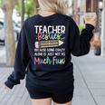Matching Teachers Last Day Of School Teacher Besties Women's Sweatshirt Back Print Black