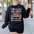 The Math Ain't Mathin Show Your Work Math Teacher Crew Women's Sweatshirt Back Print Black The Math Ain't Mathin Show Your Work Math Teacher Crew Women's Sweatshirt Back Print Black