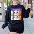 Math Teacher Halloween Costume Calculator Math Pun Women's Sweatshirt Back Print Black Math Teacher Halloween Costume Calculator Math Pun Women's Sweatshirt Back Print Black