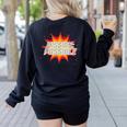 Mission Possible Motivational Inspirational School Teacher Women's Sweatshirt Back Print Black Mission Possible Motivational Inspirational School Teacher Women's Sweatshirt Back Print Black