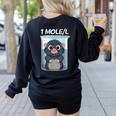 Mole Chemistry Chemist Student Science Teacher Women's Sweatshirt Back Print Black Mole Chemistry Chemist Student Science Teacher Women's Sweatshirt Back Print Black