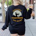 Montessori Teachers Love Brains Halloween Novelty Men Women Women's Sweatshirt Back Print Black Montessori Teachers Love Brains Halloween Novelty Men Women Women's Sweatshirt Back Print Black