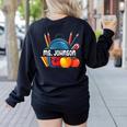 Ms Johnson Personalized Name Back To School Teacher For Men Women Kids Women's Sweatshirt Back Print Black