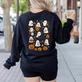 Music Teacher Orchestra Shirt Spooky Halloween Ghost Band Women's Sweatshirt Back Print Black Music Teacher Orchestra Shirt Spooky Halloween Ghost Band Women's Sweatshirt Back Print Black
