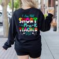 I Am Not Short I Am Pre-K Teacher Size Teacher For Men Women Kids Women's Sweatshirt Back Print Black I Am Not Short I Am Pre-K Teacher Size Teacher For Men Women Kids Women's Sweatshirt Back Print Black