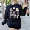Nothing Beats 1st Grade Back To School Kids Teachers Women's Sweatshirt Back Print Black Nothing Beats 1st Grade Back To School Kids Teachers Women's Sweatshirt Back Print Black
