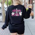 In October We Wear Pink Ballet Ghost Teacher Breast Cancer Women's Sweatshirt Back Print Black In October We Wear Pink Ballet Ghost Teacher Breast Cancer Women's Sweatshirt Back Print Black