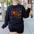 One Dope Teacher Women's Sweatshirt Back Print Black One Dope Teacher Women's Sweatshirt Back Print Black