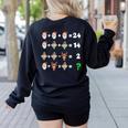 Order Of Operations Quiz Christmas Math Teacher Xmas Math Women's Sweatshirt Back Print Black
