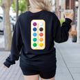 Paint Palette ArtSet Halloween Costume For Teachers Students For Men Women Kids Women's Sweatshirt Back Print Black Paint Palette ArtSet Halloween Costume For Teachers Students For Men Women Kids Women's Sweatshirt Back Print Black