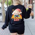 Pajama Day School Spirit Week Sleepy Cloud Teacher Student Women's Sweatshirt Back Print Black Pajama Day School Spirit Week Sleepy Cloud Teacher Student Women's Sweatshirt Back Print Black