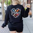 Para Heart Paraprofessional Teacher Paraeducator Women's Sweatshirt Back Print Black Para Heart Paraprofessional Teacher Paraeducator Women's Sweatshirt Back Print Black